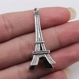 2pcs 18x43mm 2 Colors Antique Bronze Color Antique Silver Color Eiffel Tower Charms For DIY Jewelry Making