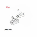 2-40pcs Ancient silver Alloy Loose Spacer Beads Gold Silver Crown Beads for Jewelry Making DIY Bracelet Handmade Accessories