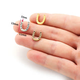 25pcs horse's hoof Charms Pendant For Metal Alloy Jewelry DIY Marking 13*11mm D9321