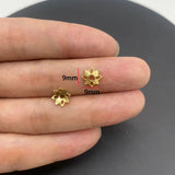 20-40pcs KC Alloy Flower Holder Partition Bead Cap Bead Holder Cap DIY Step Shaking Hairpin Hairpin Crown Accessories V149