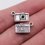 10pcs 10x15mm 2 Colors Antique Bronze Color Antique Silver Color Camera Charms For DIY Jewelry Making