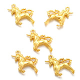 5Pcs  5 colors Alloy horse charm For Bracelets Necklaces Key buckle Pendant Diy Jewelry Making 20*25mm D9103