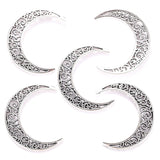 5pcs 6 colors alloy moon Charm For DIY Necklace Bracelet Earrings Pendant Jewelry Crafts Making Accessories 30*37mm L635