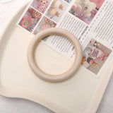 Unfinished Solid Wooden Rings 20-100mm Natural Wood Rings For Handicrafts Decorative Pendants DIY Jewelry Making Accessories