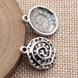 10pcs 22x17mm 2 Colors Antique Bronze Color Antique Silver Color Swirl Pattern Charms For DIY Jewelry Making