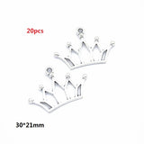 2-40pcs Ancient silver Alloy Loose Spacer Beads Gold Silver Crown Beads for Jewelry Making DIY Bracelet Handmade Accessories
