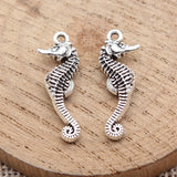 10pcs 26x9mm Antique Silver Color Seahorse Charms For DIY Jewelry Making