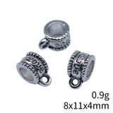 20pcs 8x11x4mm Antique Silver Color Love Bails Beads Pendant For DIY Jewelry Making Handmade Jewelry Craft Findings