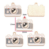 10pcs Vintage Enamel Cup Phonograph Bicycle Charms For Jewelry Making Handmade DIY Necklaces Pendants Bracelets Accessories W404