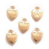 20pcs 6 Colors My dog heart shaped Charm for Necklace Keyring Pendant DIY Handmade Jewelry Accessories 10*13mm A144