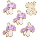 10Pcs 6 Color mushroom Charms Diy Findings Keychain Bracelets Pendant For Jewelry Making