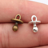 20pcs 14x10mm 2 Colors Antique Bronze Color Antique Silver Color Nipple Charms For DIY Jewelry Making