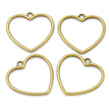 20pcs 5 colors hollow Hearts Charms Necklace Pendant Bracelet Jewelry Making Handmade Crafts diy Supplies 25*25mm
