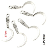 10-50pcs Mixed Styles Antique Knight Sword Anime weapon Charm for Jewelry Making DIY Handmade Weapons Personality Necklace