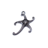 20pcs 26x25mm Antique Silver Color Starfish Charms For DIY Jewelry Making