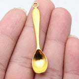 10pcs 54x11mm 5 Colors Spoon Charms Table Spoon Charms For DIY Jewelry Making