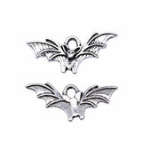 20pcs 21x9mm 2 Colors Antique Bronze Color Antique Silver Color Bat Charms For DIY Jewelry Making