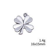 20pcs 16x15mm 2 Colors Antique Bronze Color Antique Silver Color Four Leaf Clover Charms For DIY Jewelry Making