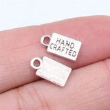 40pcs 12x6mm 2 Colors Antique Silver Color Antique Gold Color Hand Crafted Charms For DIY Jewelry Making