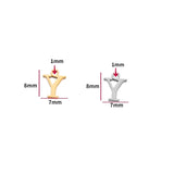 2pcs Stainless Steel Initial Alphabet DIY Jewelry Charms Wholesale A-Z Letter Necklace Making Pendant Never Fade S128
