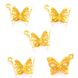 20pcs 6 Color butterfly Charms For Bracelets Necklace Pendant DIY Handmade Jewelry Making accessories 20*15mm D2133