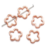 20pcs Two Hole Flower Frame Beads Spacer Connectors Diy Necklace Bracelet Earrings Pendants Jewelry Making Accessories 15*15mm