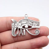2pcs 45x35mm Ancient Egyptian Series Snake And Eye Of Horus Charms For DIY Jewelry Making