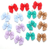 10pcs 5 Color Cute Resin bow tie Charms For Keychain Bracelets Pendant Diy Jewelry Making Findings 19*22mm W323