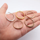 10pcs 38x34mm 5 Colors Simple And Elegant Design Circular Pendant For DIY Jewelry Making