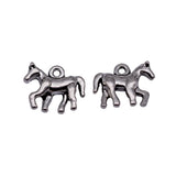 20pcs 13x10mm 2 Colors Antique Silver Color Antique Gold Color 3D Pony Charms For DIY Jewelry Making
