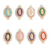 10Pcs Double-Drop Alloy Diamond-Studded Pendants DIY Necklace & Bracelet Jewelry Components Jewelry Making Materials W641