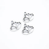 30 pcs 3color Lotus flower charms for necklace&bracelets pendant DIY jewelry making 14*16mm Q1136