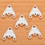 20Pcs 5 Colors Alloy flower charm For Bracelets Necklaces Pendant Diy Handmade Jewelry Making 14*14mm G125