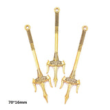Ancient gold 10PCS 16 Styles Mixed Alloy Charms Knight Sword Knife Gun Bow Weapons Pendant For DIY Handmade Jewelry Material