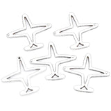 25pcs 6 colors alloy Charms 21*23mm Hollow aircraft Pendant For DIY Necklace Bracelet Earrings Jewelry Crafts Making Accessories