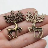 2pcs 30x42mm 2 Colors Antique Bronze Color Antique Silver Color Elk Deer Charms For DIY Jewelry Making