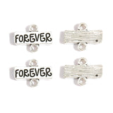 30 pcs Ancient silver FOREVER/FRIENDS/BEST Charms Pendants for Bracelet Necklace pendant DIY Jewelry Making Finding Accessories