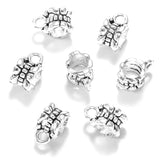 40 pcs 8 color Zinc Alloy Bead DIY big hole metal connector Beads Fits Charm Bracelets Necklaces Pendants making 11*7*6mm R223