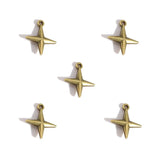50Pcs Alloy Four-Pointed Star Charms for Jewelry Making DIY Necklaces Bracelets Earrings Keychains and Other Accessories L352