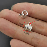 20-40pcs silver color Zinc Alloy Bead DIY big hole metal connector Beads Fits Charm Bracelets Necklaces Pendants making R224