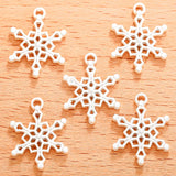 20pcs 4 Color Alloy christmas snow Charms For Earring necklace Pendants DIY Handmade Jewelry Accessories Making 20*15mm L518