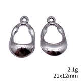 10pcs 21x12mm 5 Colors Openwork Geometric Earrings Charms For DIY Jewelry Making