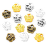 60pcs Antique silver color Metal Alloy Alphabet English Message Charms Pendants Diy Jewelry Accessories 8*8mm S216