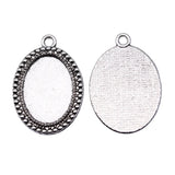 4pcs Fit 18x25mm 2 Colors Oval Simple Style Cameo Cabochon Base Setting For DIY Jewelry Making Handmade Jewelry Findings