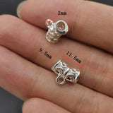 20-40pcs silver color Zinc Alloy Bead DIY big hole metal connector Beads Fits Charm Bracelets Necklaces Pendants making R224
