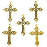 4pcs 6 Color cross Charm for Key Chain Bracelet Necklace earring Pendant  DIY Handmade Jewelry Accessories 37*57mm T107