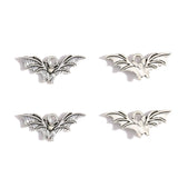 40 pcs Antique Silver color Charms Metal Bat Charm Pendant Necklace Jewelry Hand made 21*10mm D549