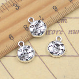 30 Uds. De dijes de calabaza de Halloween, 13x11mm, colgantes de Color plata antigua, fabricación de joyería tibetana hecha a mano DIY
