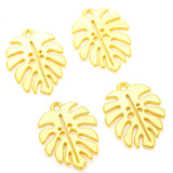 8pcs 3 color leaf Charms for Diy Jewelry Making Accessories Spray Rubber Paint leaf Pendant 21*17mm W239