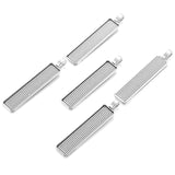 5pcs rectangle Necklace Charm DIY Setting Cabochon Cameo Base Tray Bezel Blank Fit 50*10mm Cabochons Jewelry Making 60*12mm C45